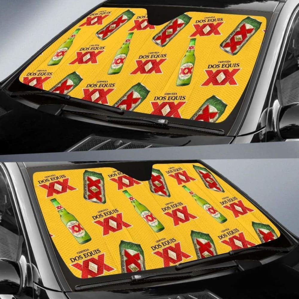 Dos Equis Car Sun Shade Auto Sun Visor For Beer Lover 102507 - YourCarButBetter