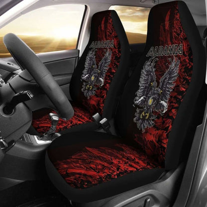 Double-Headed Eagle Of Albania Car Seat Covers Special 110424 - YourCarButBetter