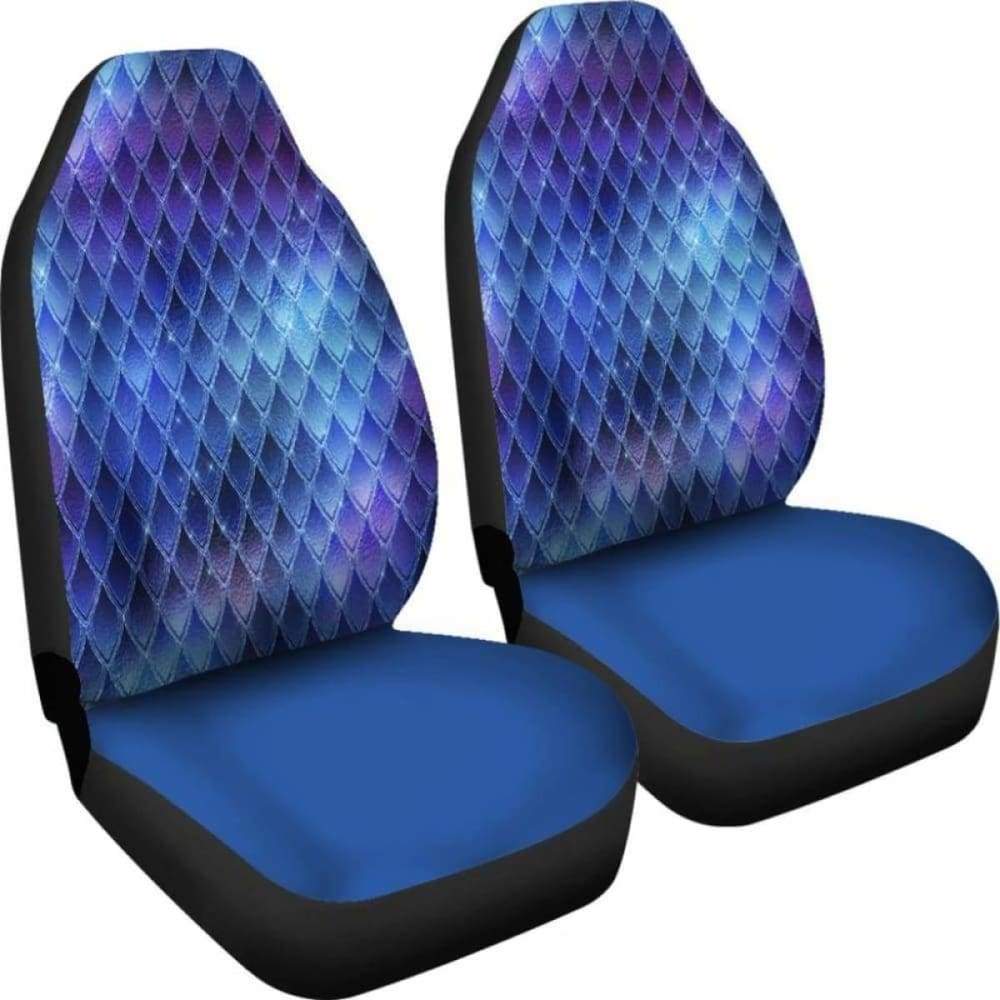 Dragon Car Seat Covers Blue Custom Print 103709