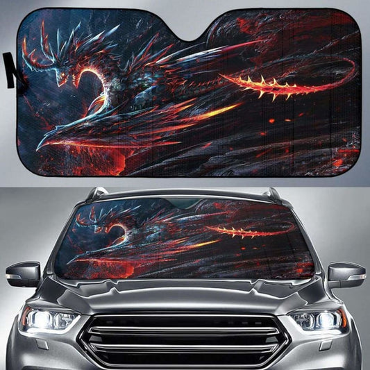 Dragon Fire Car Sun Shade 172609 - YourCarButBetter