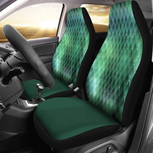 Dragon Glitter Green Car Seat Covers 103709