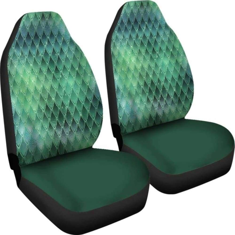 Dragon Glitter Green Car Seat Covers 103709