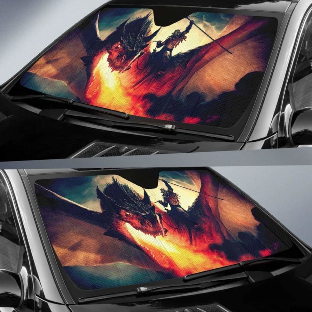 Dragon Knight Cool Sun Shade amazing best gift ideas 172609 - YourCarButBetter