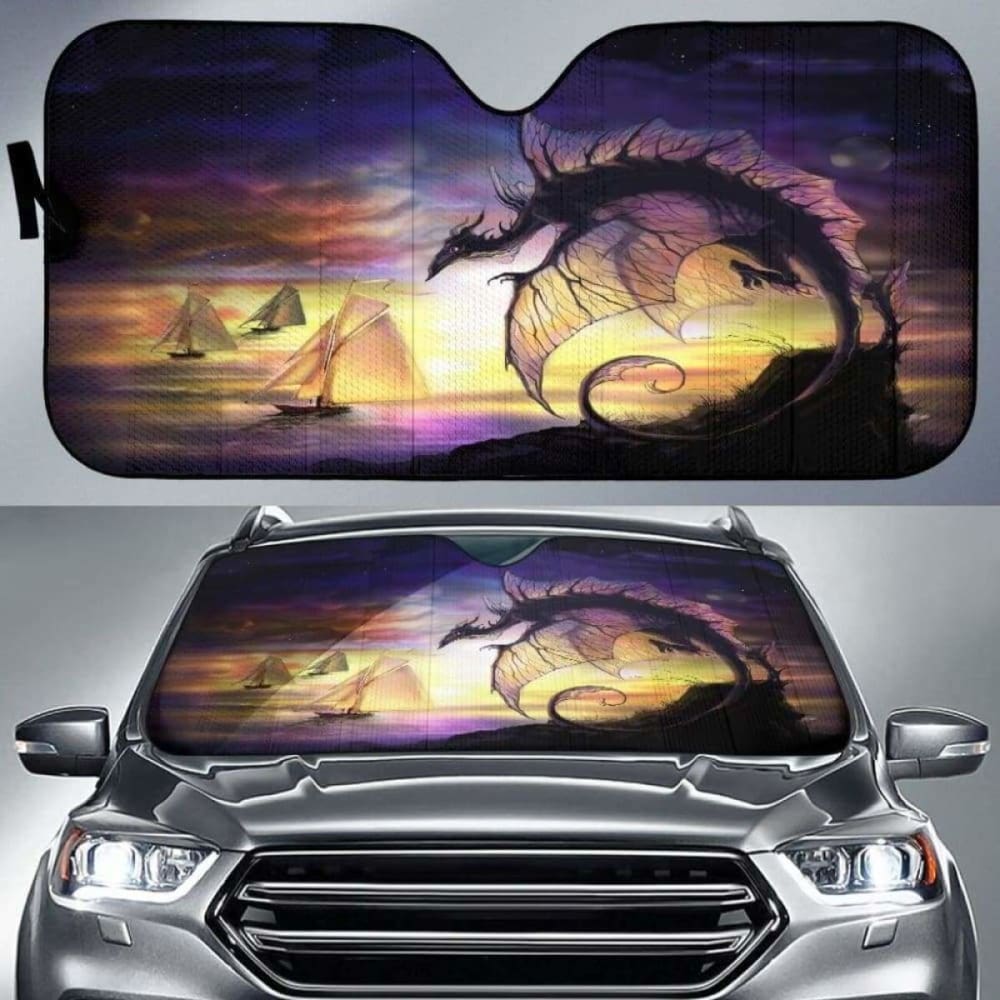 Dragon Sunset Sun Shade 172609 - YourCarButBetter