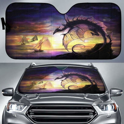 Dragon Sunset Sun Shade 172609 - YourCarButBetter