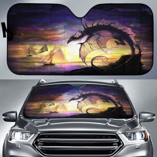 Dragon Sunset Sun Shade 172609 - YourCarButBetter