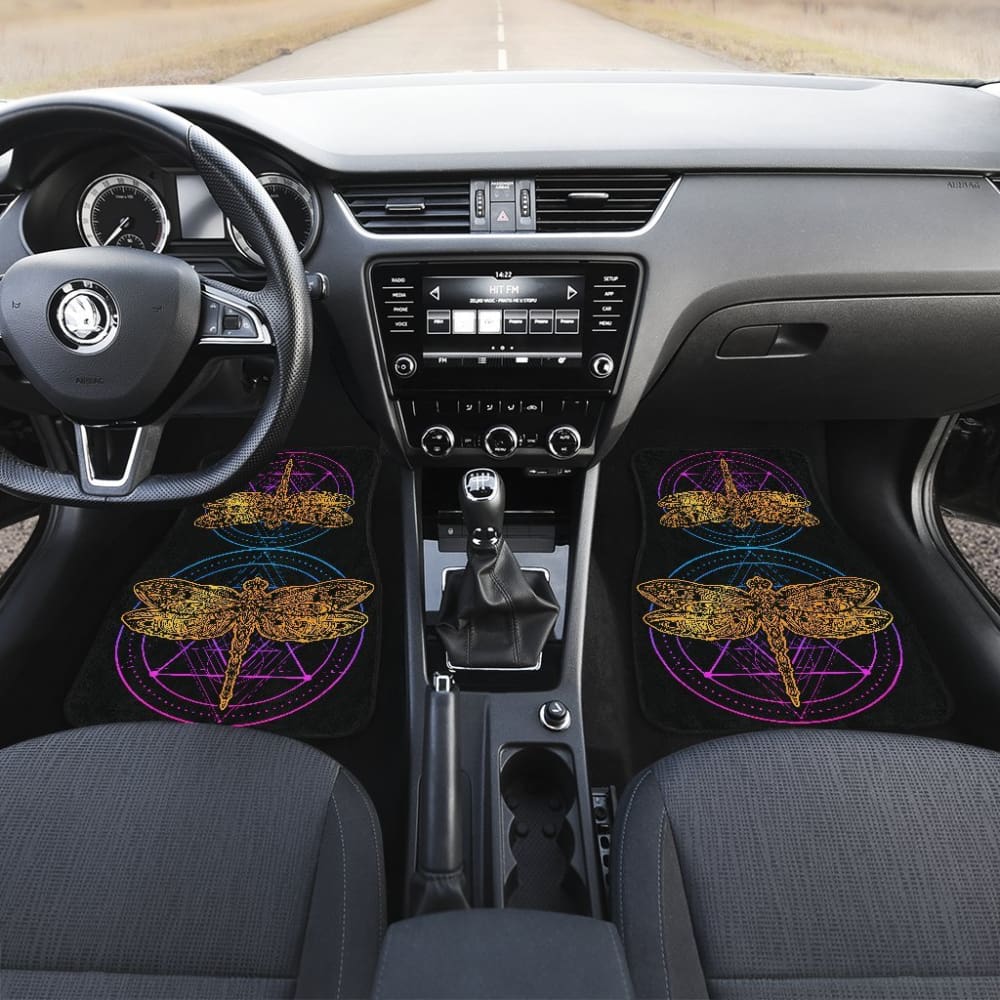 Dragonflies Front And Back Car Floor Mat 184610 - YourCarButBetter
