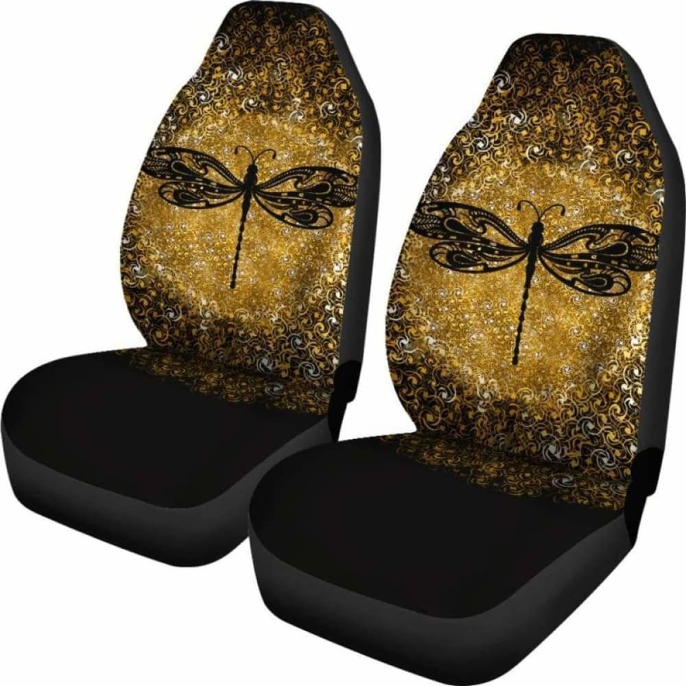 Dragonfly Zen Gold Car Seat Cover 135711
