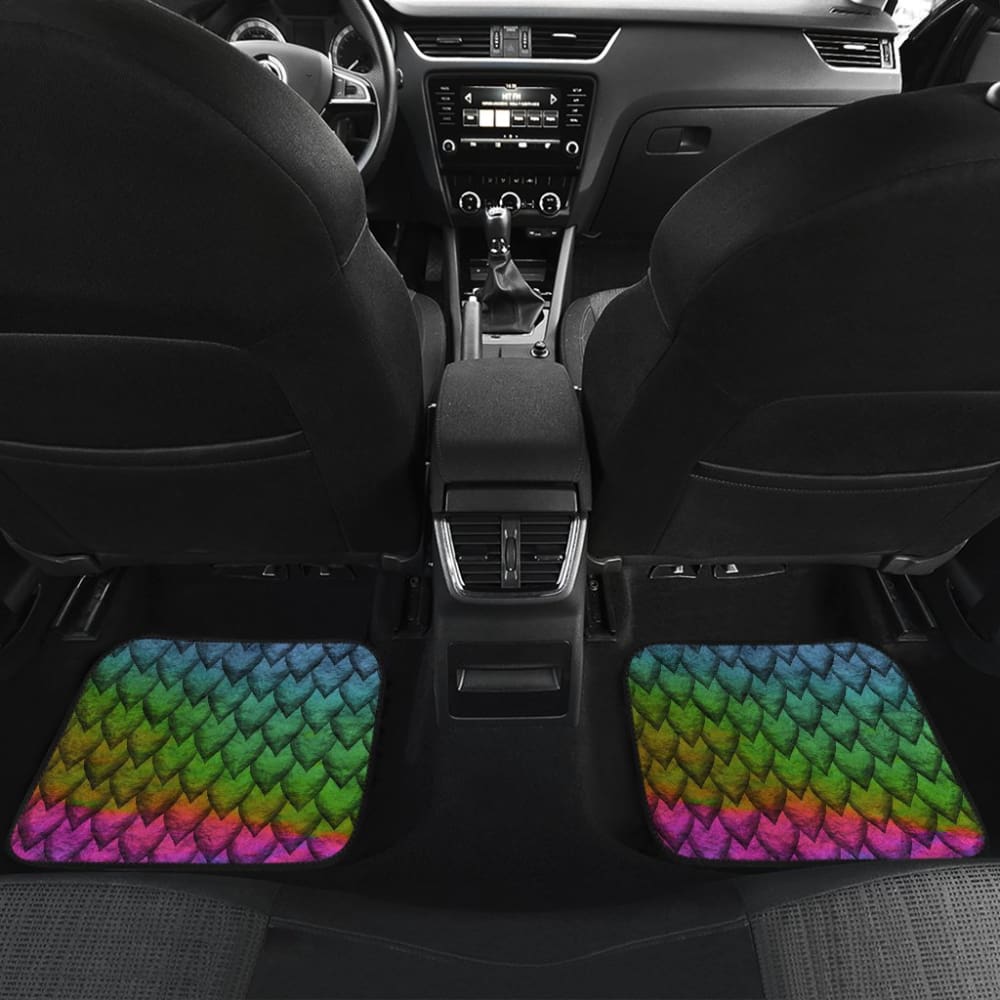 Dragons Colorful Skin Car Floor Mats 210501 - YourCarButBetter