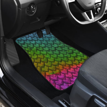 Dragons Colorful Skin Car Floor Mats 210501 - YourCarButBetter