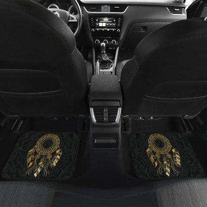 Dream Catcher Gold Mandala Lotus Boho Style Car Floor Mats 212802 - YourCarButBetter