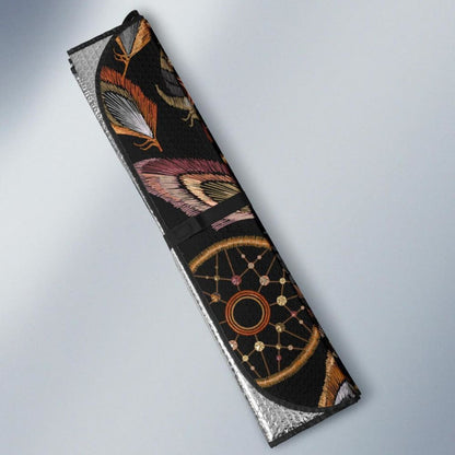 Dreamcatcher Feather Native American Auto Sun Shades 093223 - YourCarButBetter