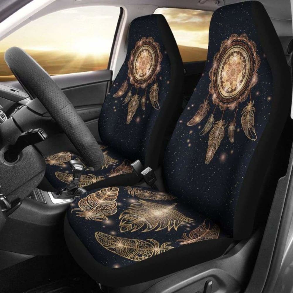 Dreamcatcher With Magic And Feathers Car Seat Covers 102918 - YourCarButBetter