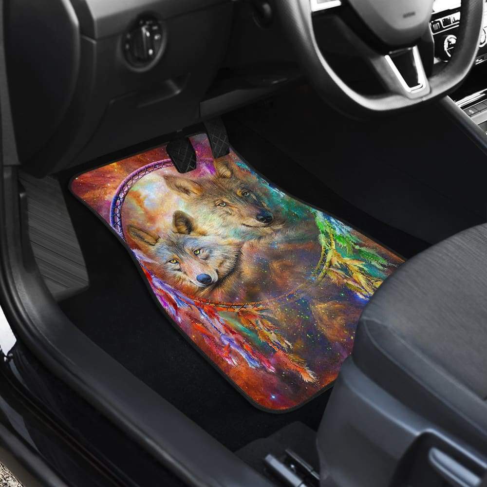 Dreamcatcher Wolf Car Floor Mats Full Set 212202