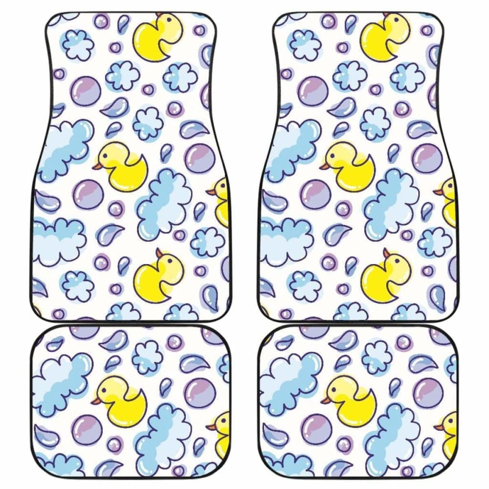 Duck Pattern Print Design 01 Front And Back Car Mats 181703 - YourCarButBetter