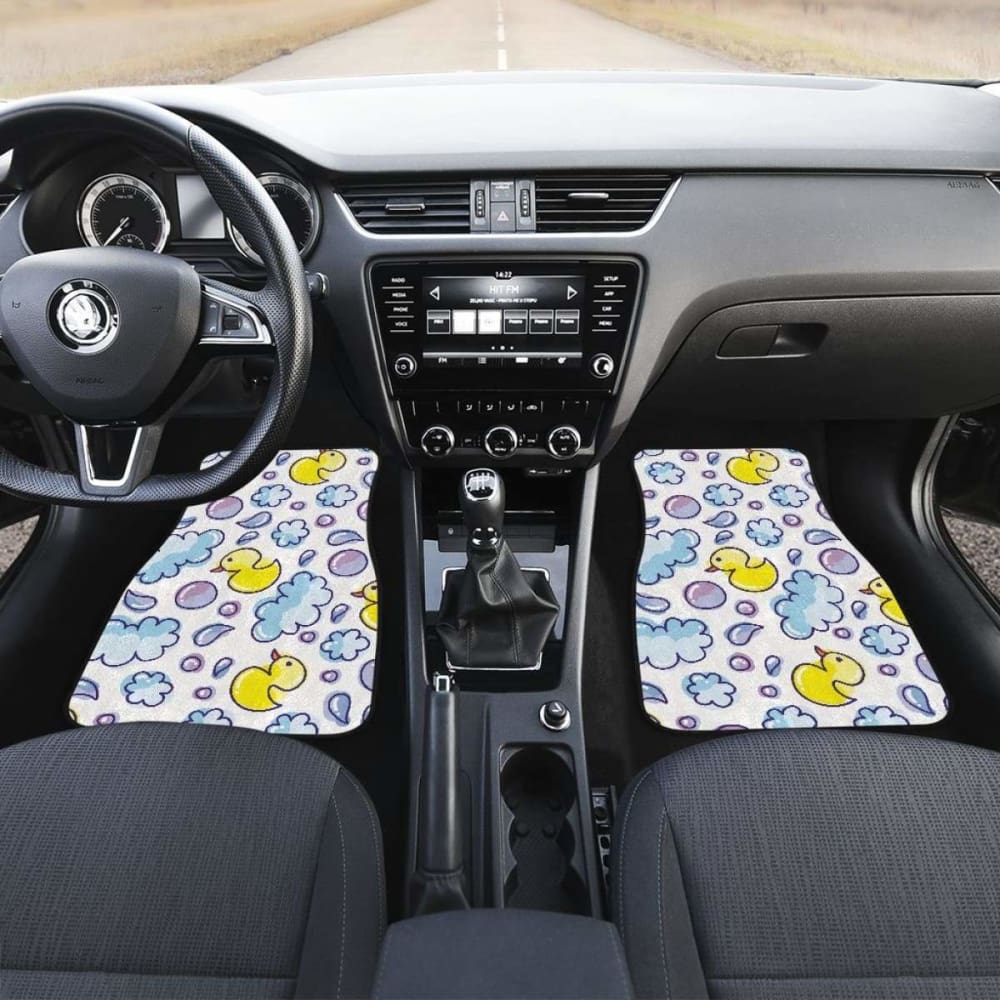 Duck Pattern Print Design 01 Front And Back Car Mats 181703 - YourCarButBetter