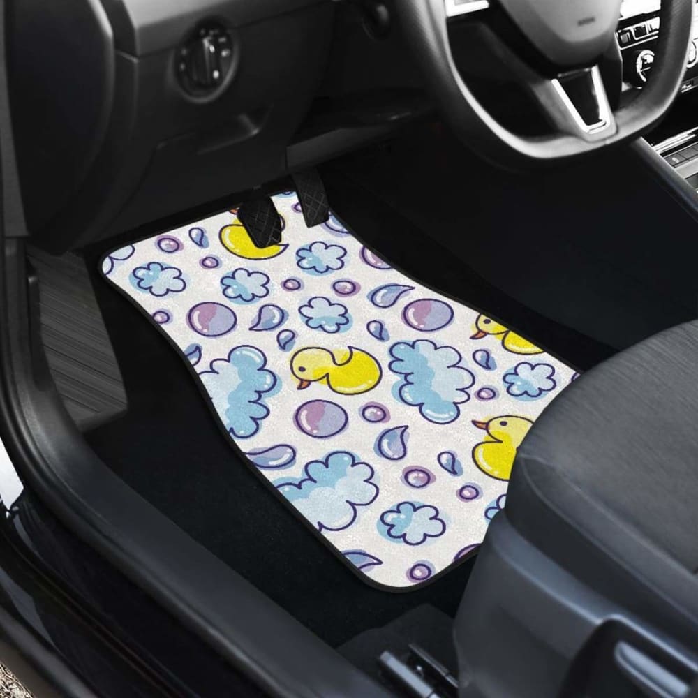Duck Pattern Print Design 01 Front And Back Car Mats 181703 - YourCarButBetter