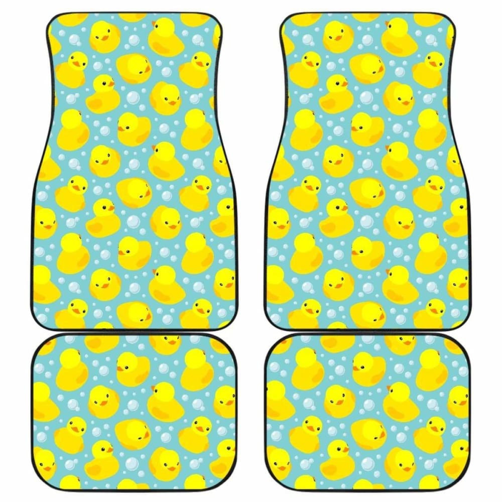 Duck Pattern Print Design 03 Front And Back Car Mats 181703 - YourCarButBetter