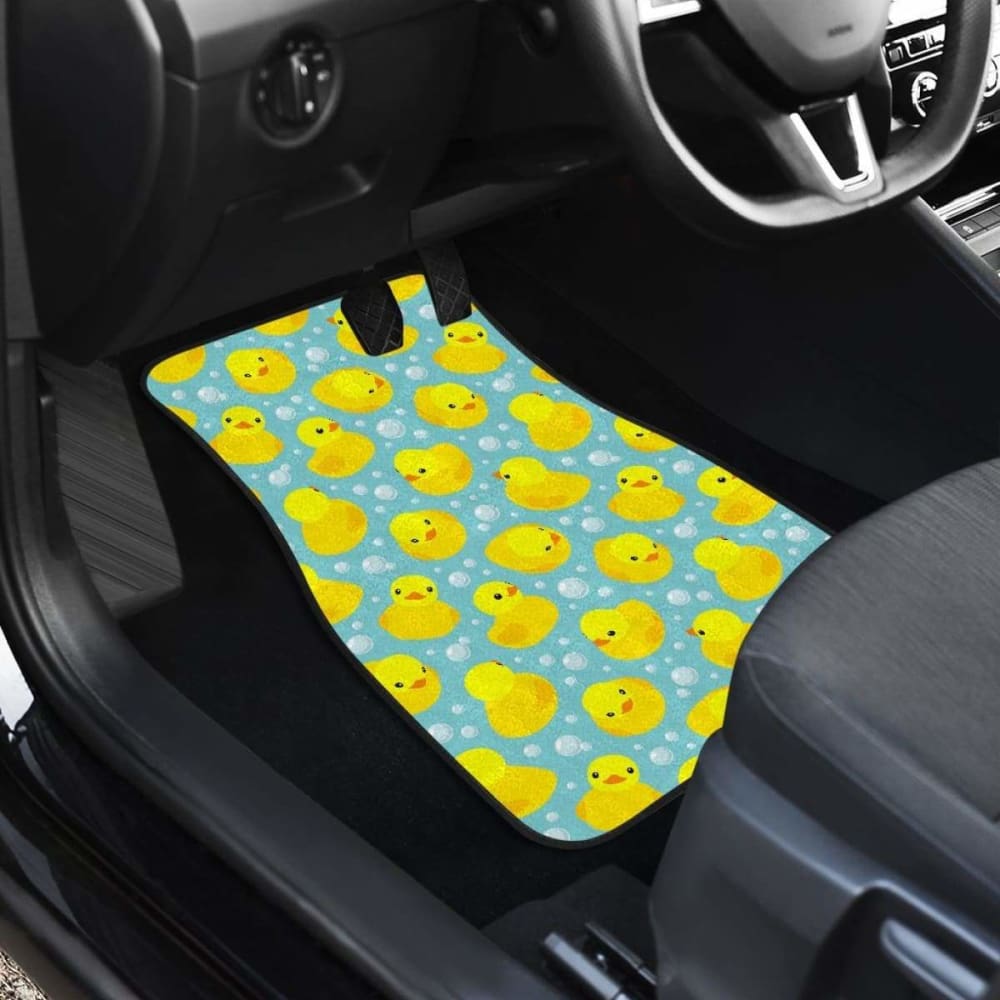 Duck Pattern Print Design 03 Front And Back Car Mats 181703 - YourCarButBetter