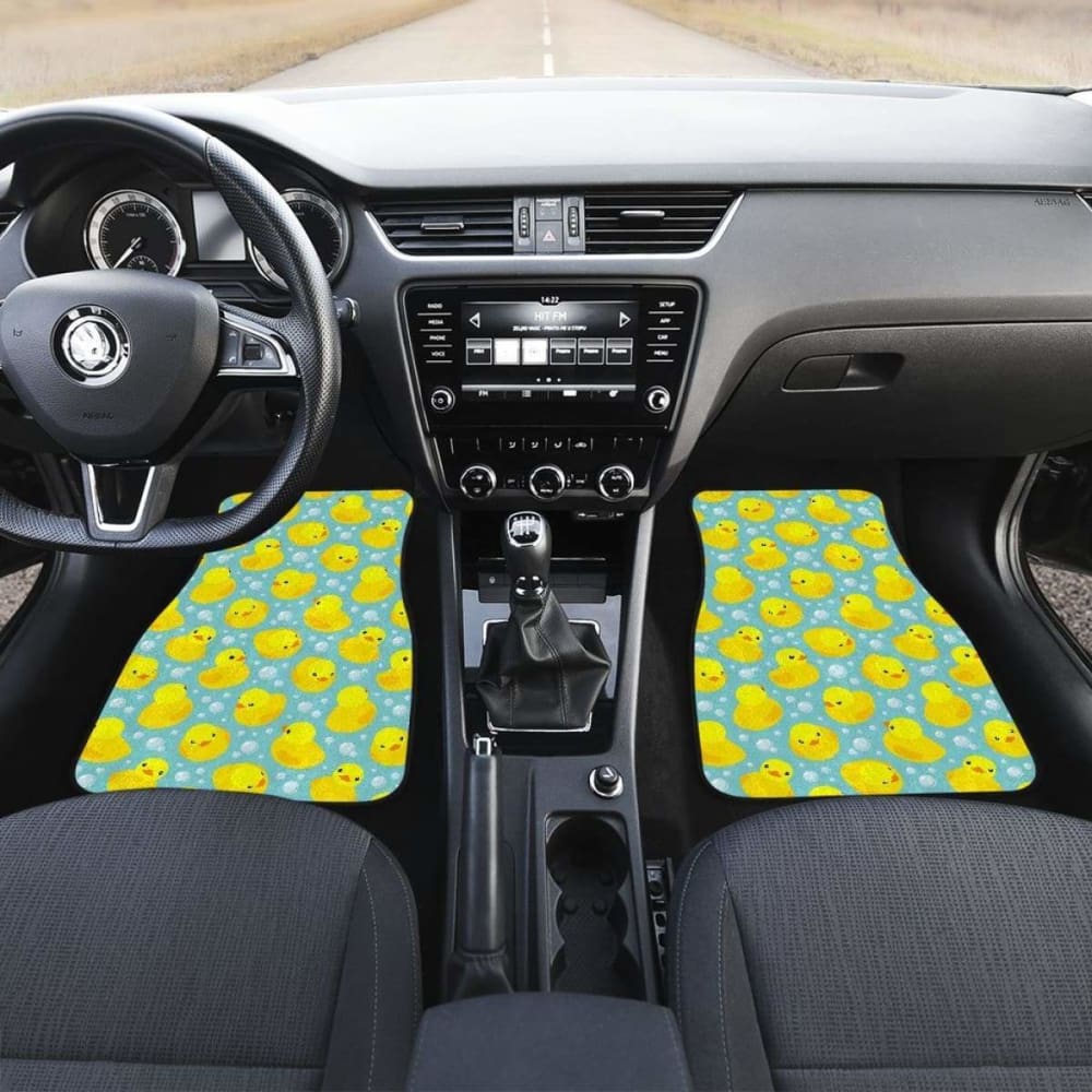 Duck Pattern Print Design 03 Front And Back Car Mats 181703 - YourCarButBetter