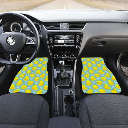 Duck Pattern Print Design 03 Front And Back Car Mats 181703 - YourCarButBetter