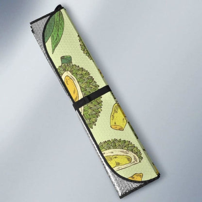 Durian Leaves Pattern Background Car Auto Sun Shades 182102 - YourCarButBetter