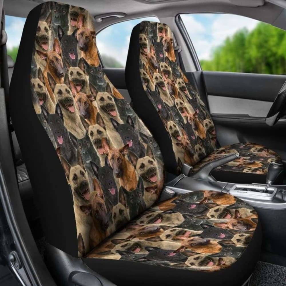 Dutch Shepherd Full Face Car Seat Covers 091706