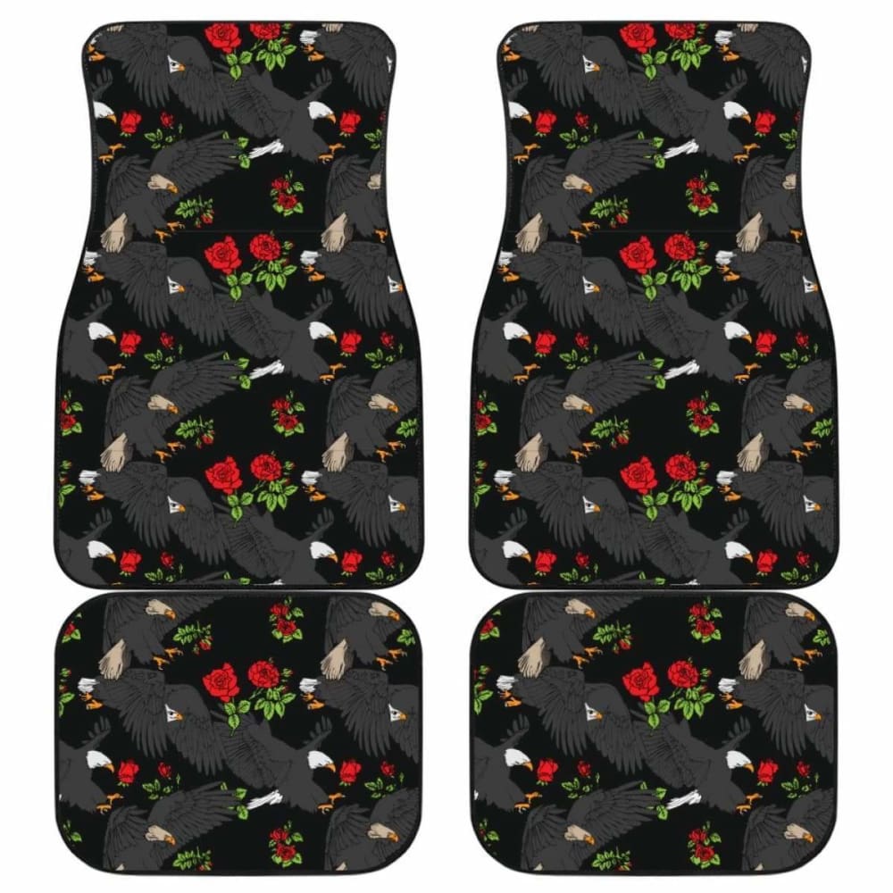 Eagle Pattern Print Design 04 Front And Back Car Mats 110424 - YourCarButBetter