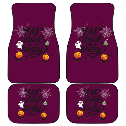 Eat Drink & Be Scary Car Floor Mats 211501 - YourCarButBetter