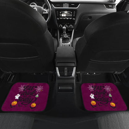 Eat Drink & Be Scary Car Floor Mats 211501 - YourCarButBetter
