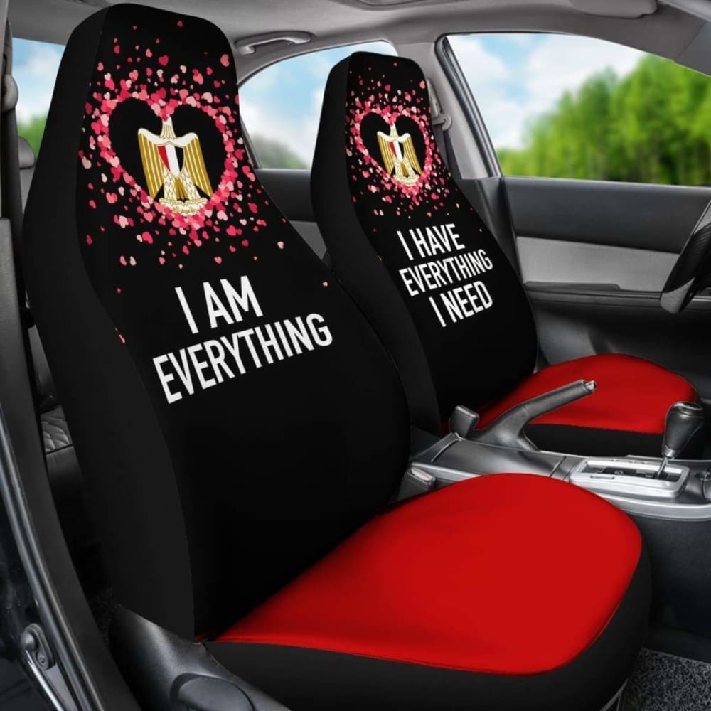 Egypt Car Seat Covers Couple Valentine Everthing I Need (Set Of Two) 142711 - YourCarButBetter