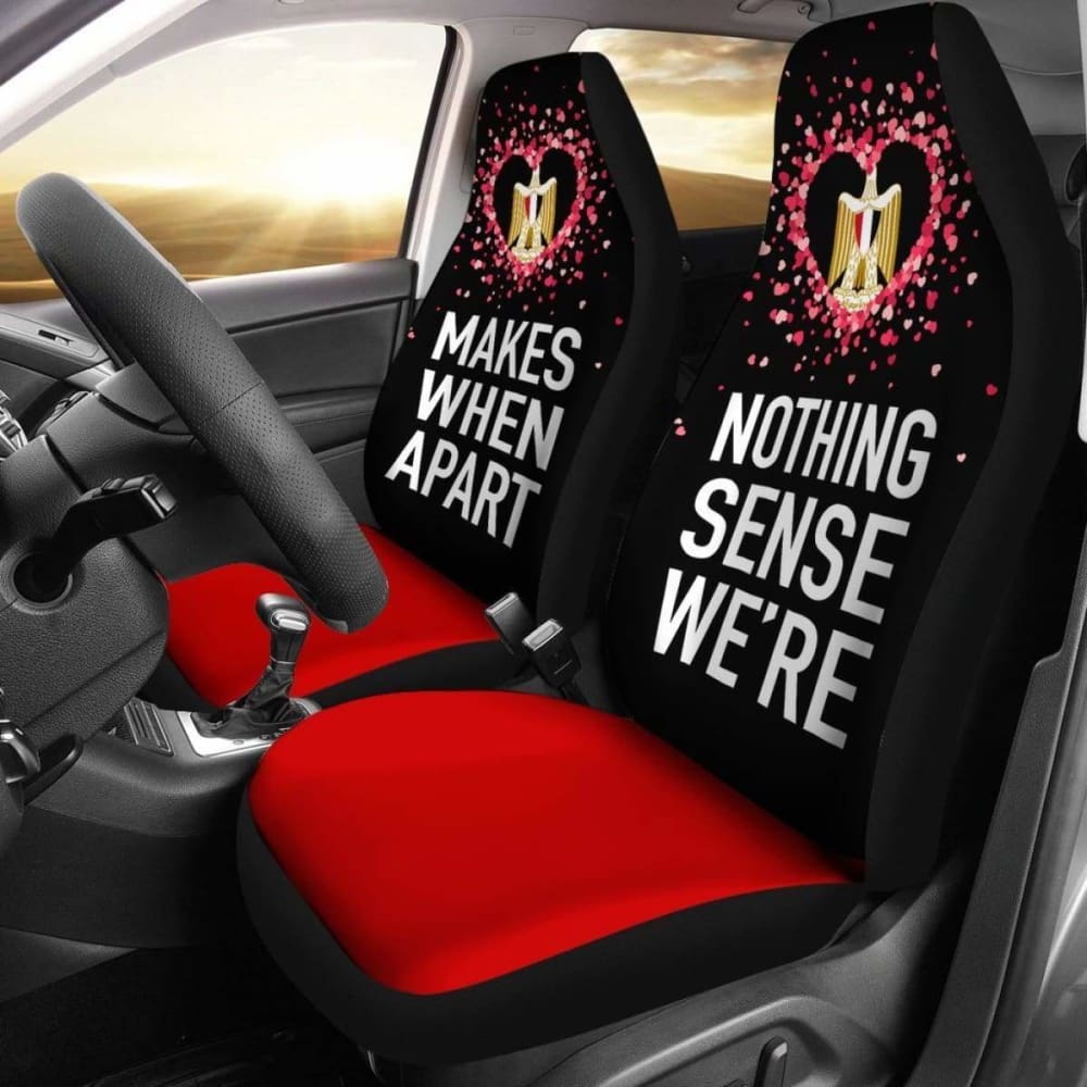 Egypt Car Seat Covers Couple Valentine Nothing Make Sense (Set Of Two) 142711 - YourCarButBetter
