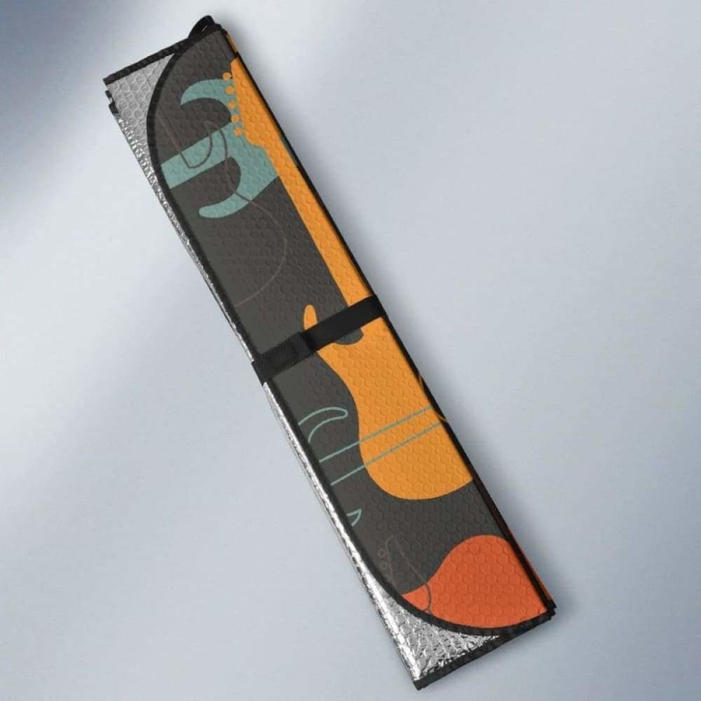 Electric Guitars Pattern Car Auto Sun Shades 102507 - YourCarButBetter