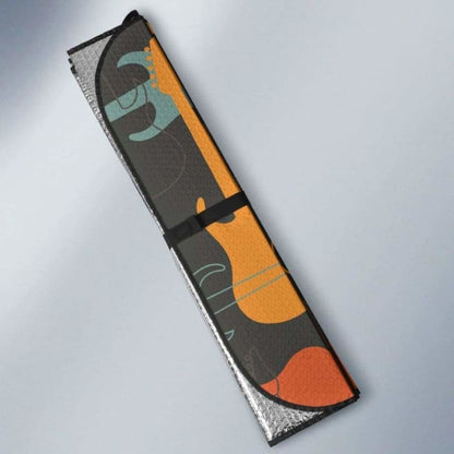Electric Guitars Pattern Car Auto Sun Shades 102507 - YourCarButBetter