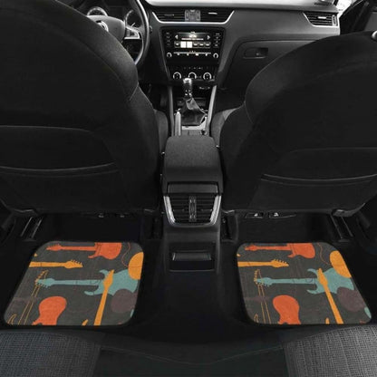Electric Guitars Pattern Front And Back Car Mats 221205 - YourCarButBetter