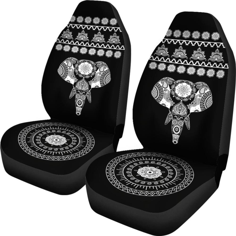 Elephant Car Seat Covers - Elephant Mandala Covers 101819 - YourCarButBetter