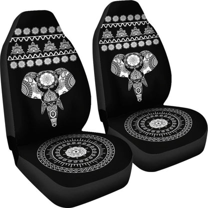 Elephant Car Seat Covers - Elephant Mandala Covers 101819 - YourCarButBetter