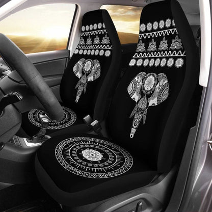 Elephant Car Seat Covers - Elephant Mandala Covers 101819 - YourCarButBetter