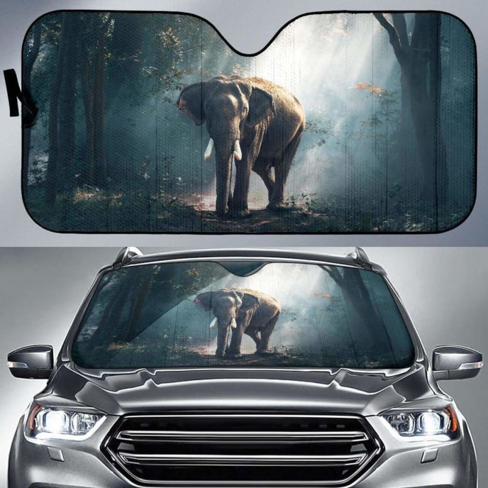Elephant Forest Hd Car Sun Shade 104020 - YourCarButBetter