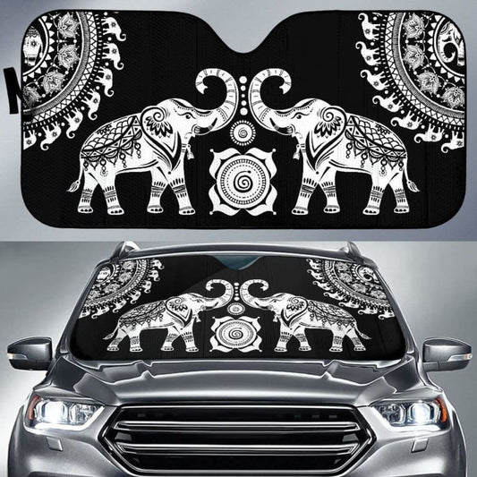 Elephant Mandala Auto Sun Shades 104020 - YourCarButBetter