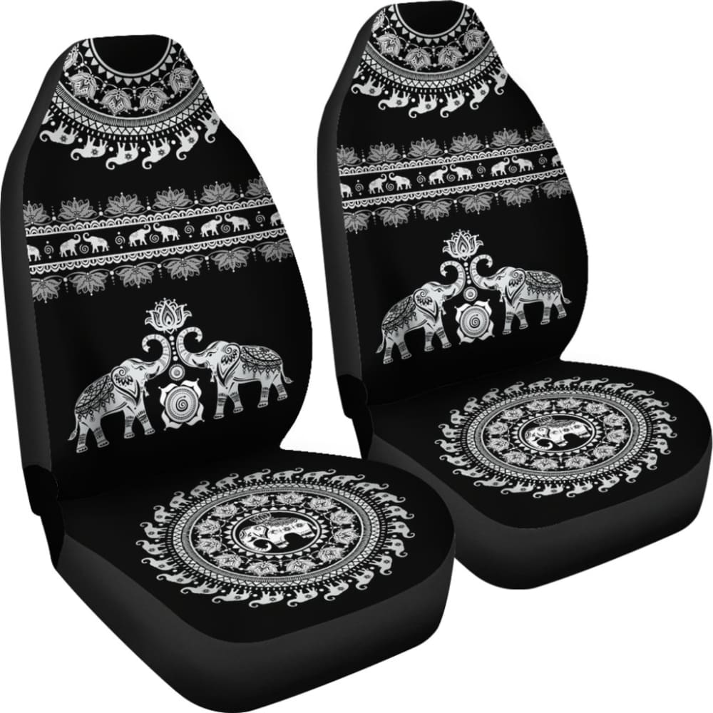 Elephant Mandala - Car Seat Cover093223 - YourCarButBetter
