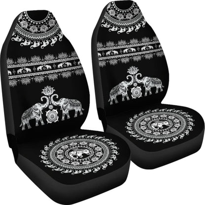 Elephant Mandala - Car Seat Cover093223 - YourCarButBetter