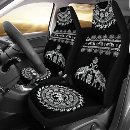 Elephant Mandala - Car Seat Cover093223 - YourCarButBetter