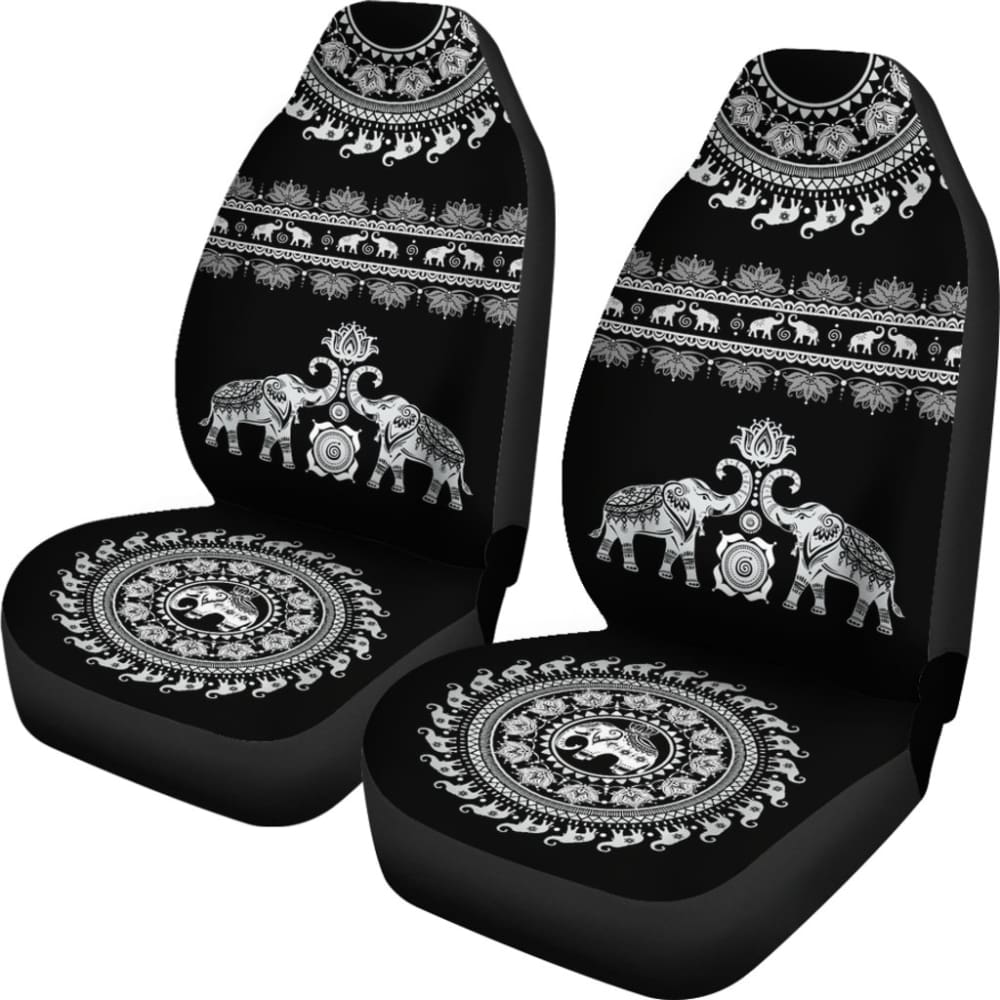 Elephant Mandala - Car Seat Cover093223 - YourCarButBetter