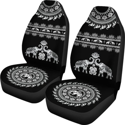 Elephant Mandala - Car Seat Cover093223 - YourCarButBetter
