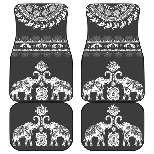Elephant Mandala Front And Back Car Mats (Set Of 4) 202820 - YourCarButBetter