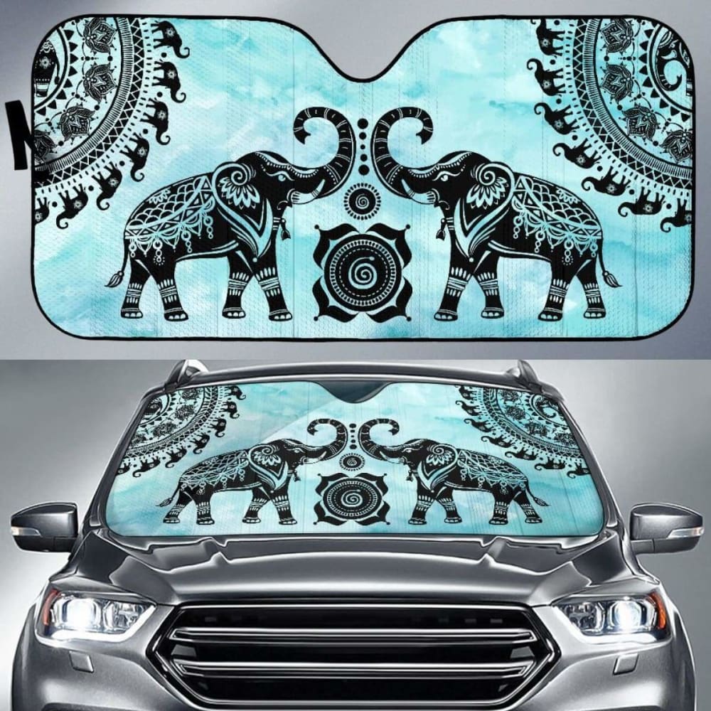 Elephant Mandala Sun Shades 104020 - YourCarButBetter