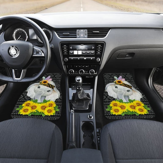 Elephant Mandala Sunflowers Car Floor Mats 211302