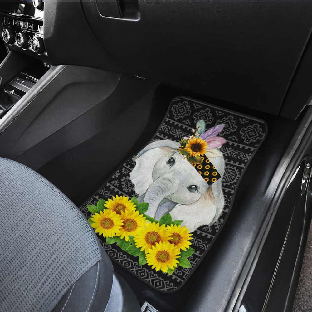 Elephant Mandala Sunflowers Car Floor Mats 211302