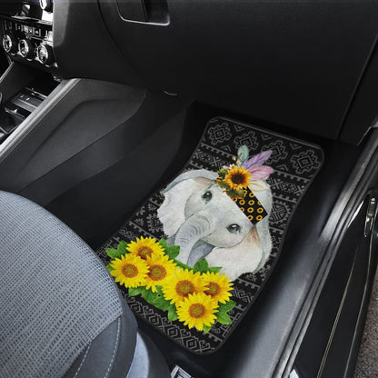 Elephant Mandala Sunflowers Car Floor Mats 211302